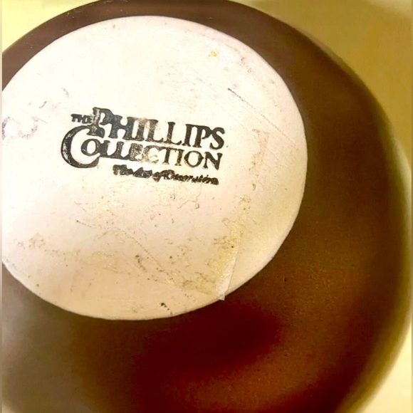 The Phillips Collection The Art of Decoration Brown White Studio Pottery Vase - Picture 7 of 7